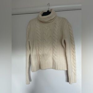EUC Women’s Merino Wool & Angora Jones New York Sweater Sz.L in Cream